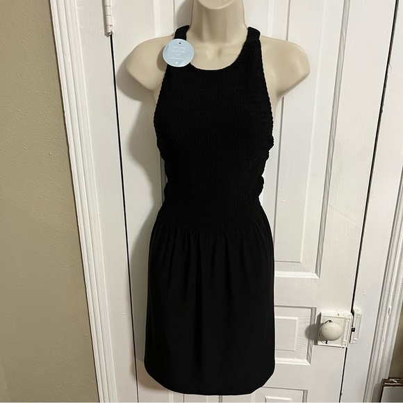 Hill House Jersey Lilou Nap Dress Black Small F2 - Picture 4 of 9